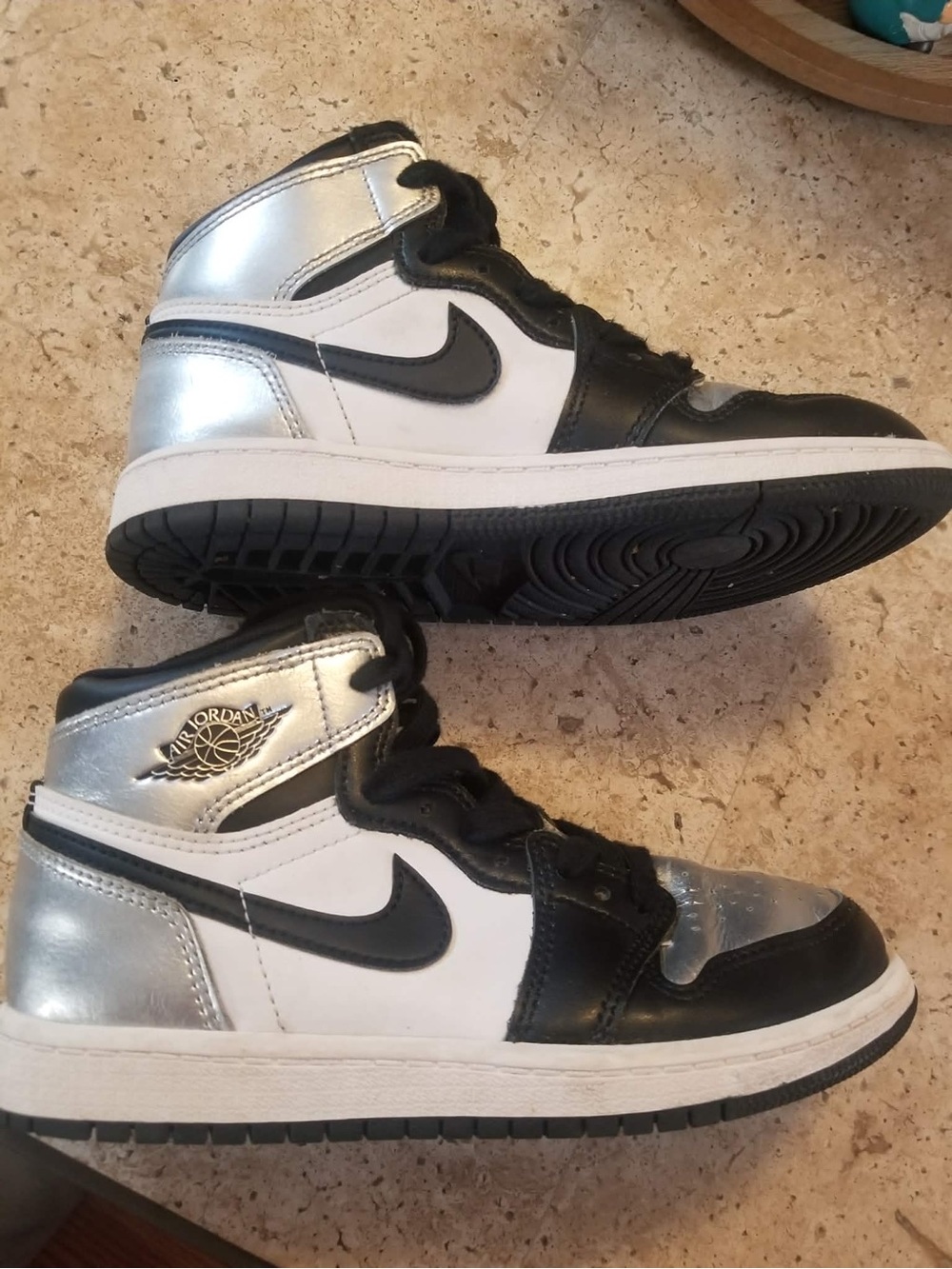 Nike Black Silver High-Top Sneakers